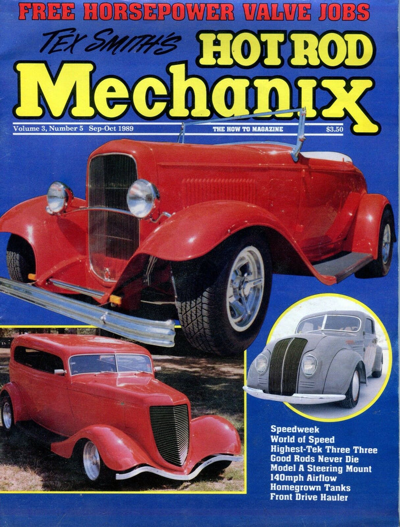 Tex Smith's Hot Rod Mechanix Magazine Sep/Oct 1989 EX No ML 050417nonjhe