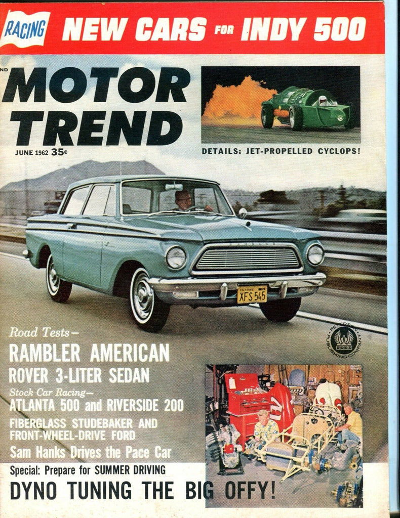 Motor Trend Magazine June 1962 Rambler American EX No ML 053117nonjhe