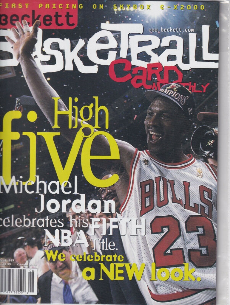 Beckett Basketball Card Magazine Michael Jordan August 1997 040819nonr