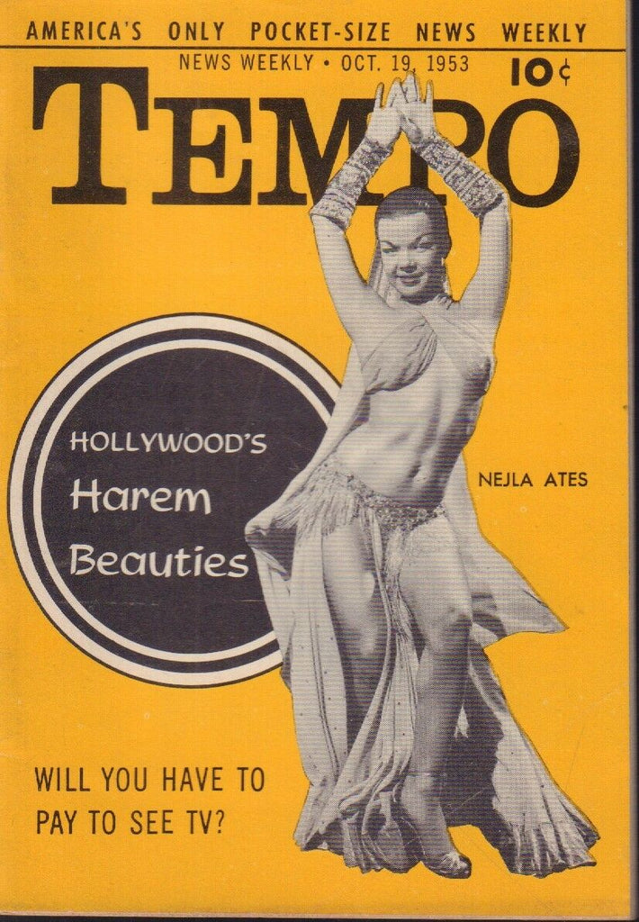 Tempo Digest October 19 1953 Nejla Ates Cheesecake Pin Up 091218AME2
