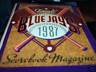 1987 Toronto Blue Jays Scorebook Magazine