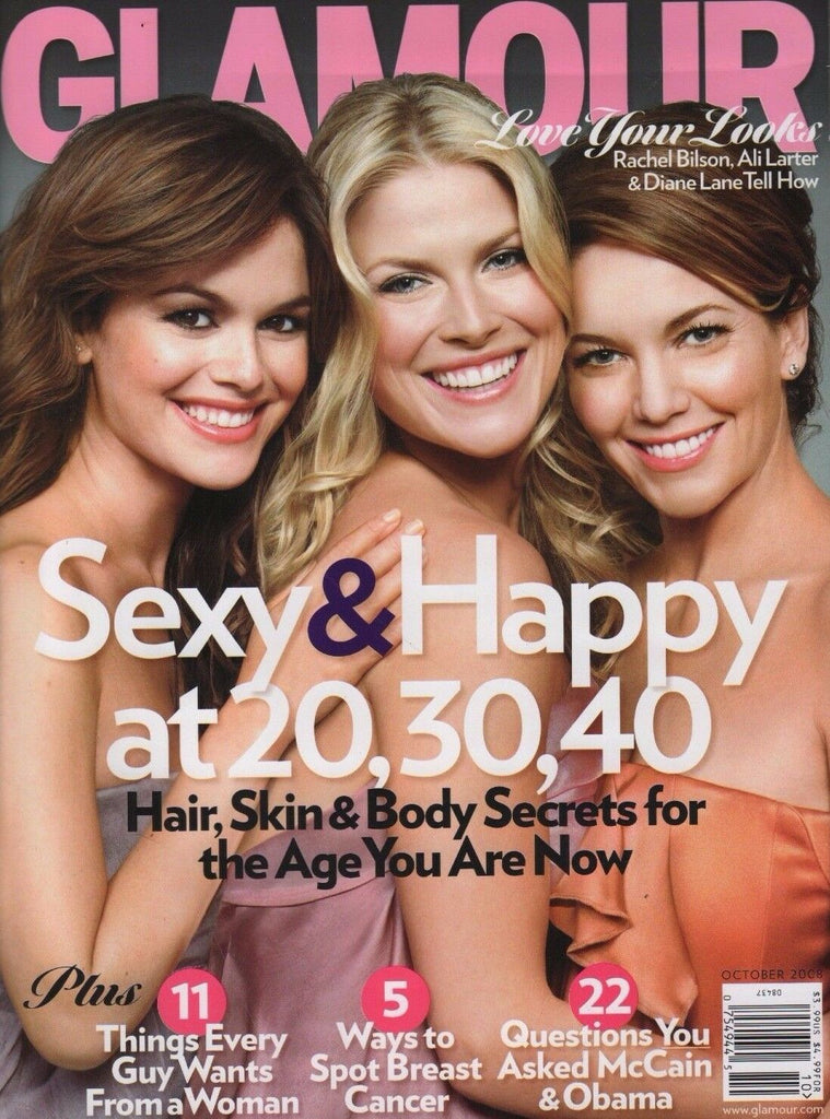 Glamour October 2008 Rachel Bilson, Ali Larter, Diane Lane 072117nonDBE