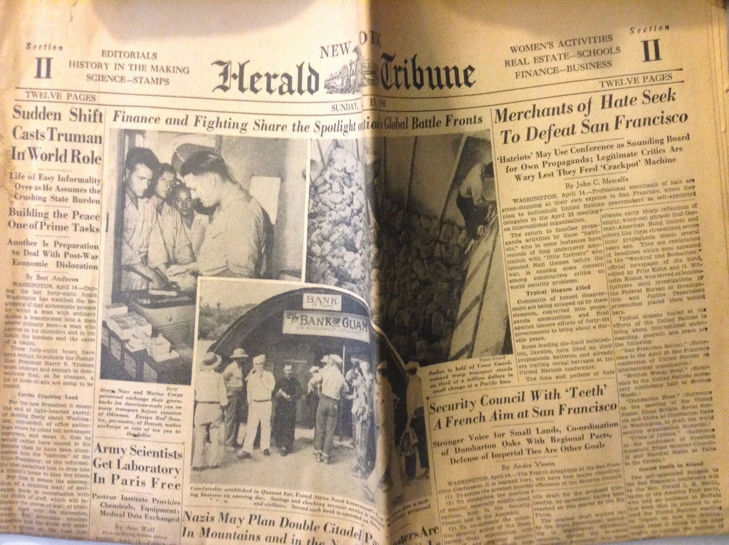 Herald Tribune Magazine Germany Plans Double Citadel April 15, 1945 102317nonrh2
