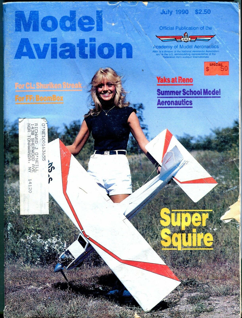 Model Aviation Magazine July 1990 Debbie Ault VG w/ML 022317nonjhe