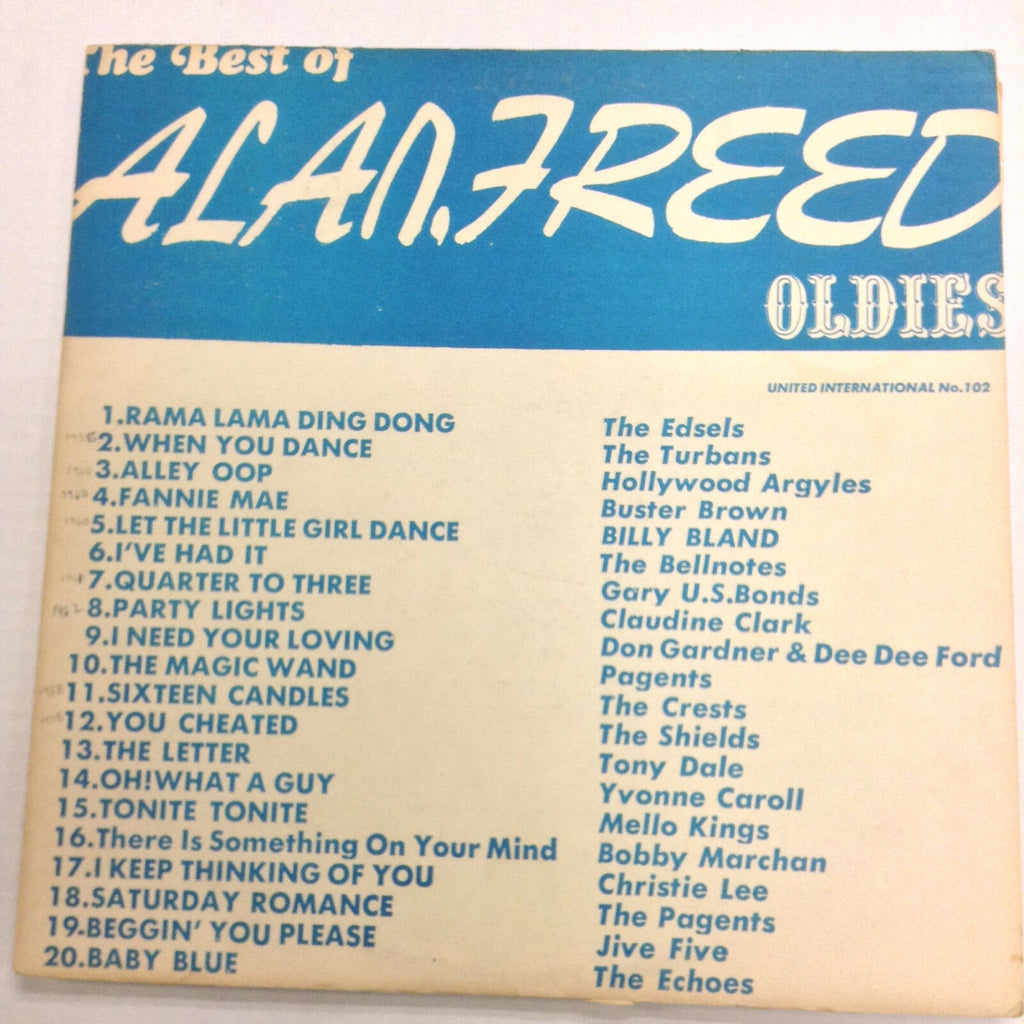 Allen Freed The Best Of 102A United International 33RPM 031017RR