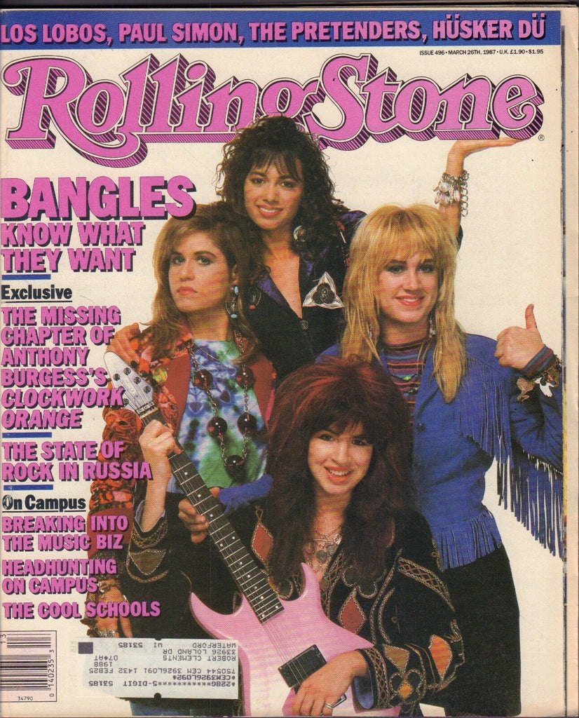 Rolling Stone March 26 1987 Bangles, Paul Simon w/ML VG 122816DBE
