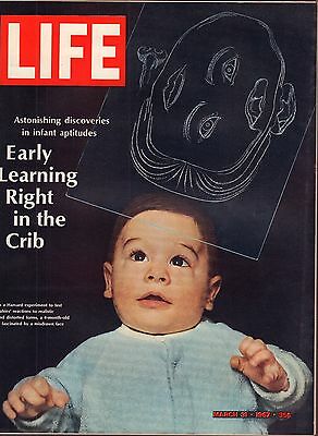 Life Magazine March 31 1967 Birthday Infant Aptitudes VG 050316DBE