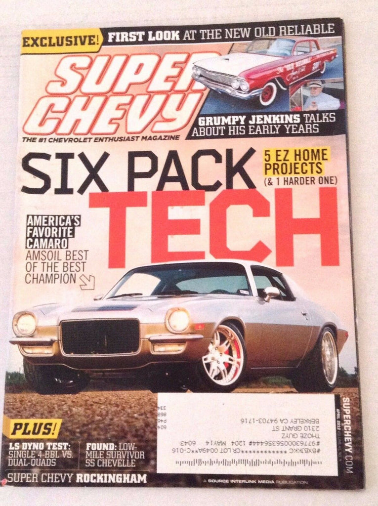 Super Chevy Magazine Amsoil America's Favorite Camaro April 2012 030417NONRH