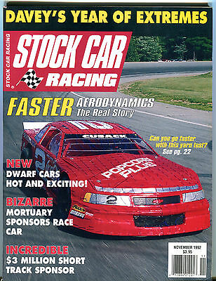 Stock Car Racing Magazine November 1992 Aerodynamics EX 020916jhe
