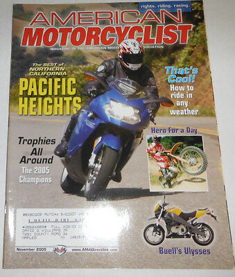 American Motorcyclist Magazine Pacific Heights November 2005 071314R