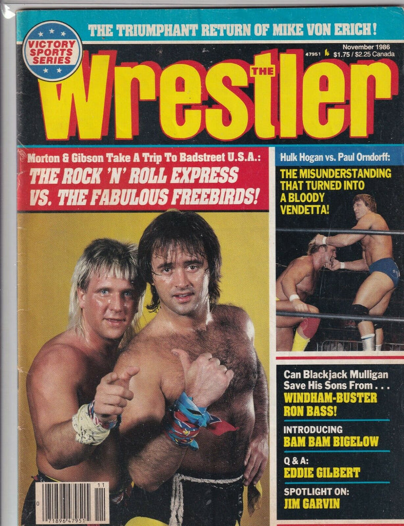 The Wrestler Magazine Rock N' Roll Express Hulk Hogan November 1986 062319nonr