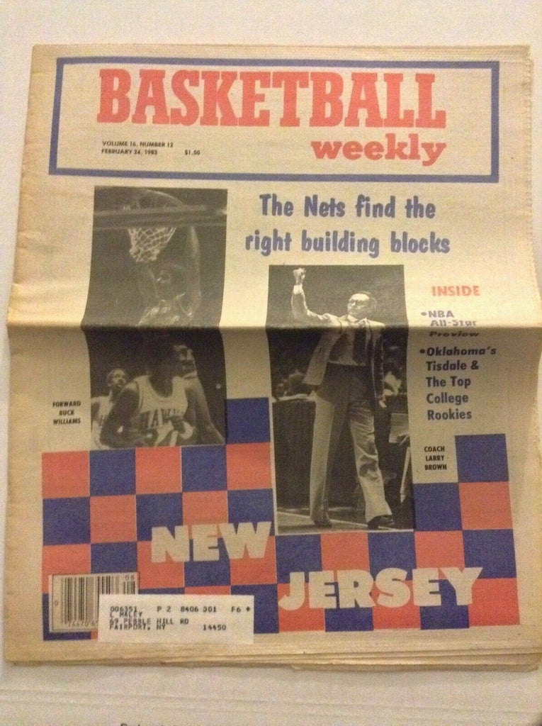 Basketball Weekly Buck Williams Larry Brown February 24, 1983 091119nonrh