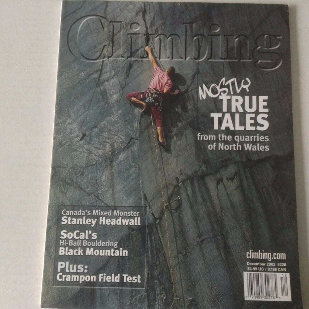 Climbing Magazine Stanley Headwall SoCal December 2003 060317nonrh
