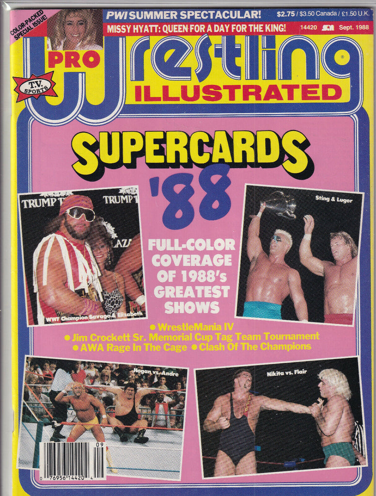 Pro Wrestling Illustrated Sting Randy Savage September 1988 052819nonr