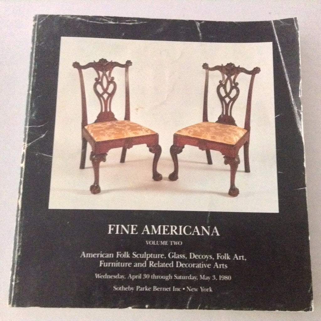 Fine Americana Sotheby Parke Art Catalog April 30/May 3, 1980 062517nonrh2