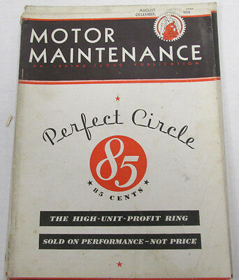 Motor Maintenance Magazine Equipment For Motor Cars December 1931 100814lm-e2