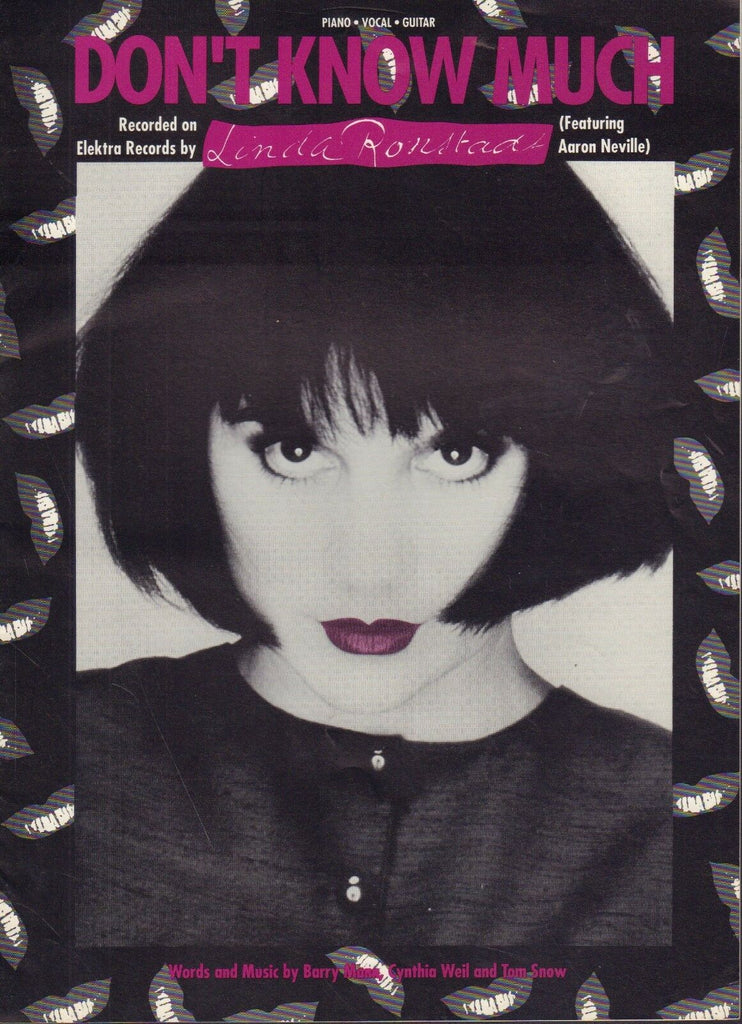Don't Know Much Linda Ronstadt Song Book Elektra Records 081717DBE2