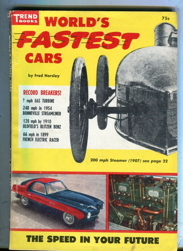 World's Fastest Cars Magazine 1955 Fred Horsley VG 041717nonjhe
