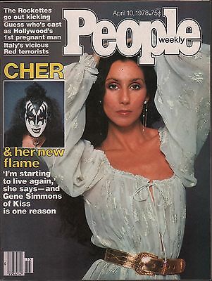 People Weekly April 10 1978 Cher, Gene Simmons, John Joyce VG 020116DBE