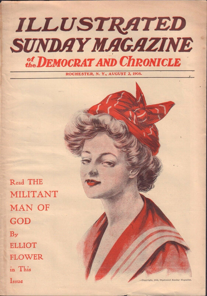 Sunday Magazine Illustrated Rochester August 2 1908 Elliot Flower 011217DBE