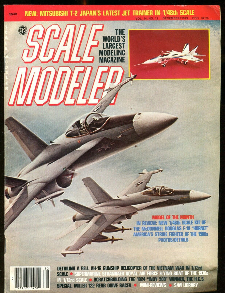 Scale Modeler Magazine December 1979 F-18 Hornet EX No ML 122916jhe
