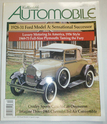 Collectible Automobile Magazine 1928 Ford & Plymouth December 2001 030615R2