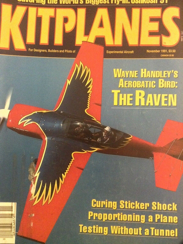 Kitplanes Magazine Wayne Handley's Bird The Raven November 1991 111518nonrh