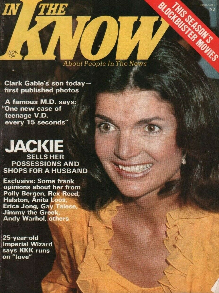 In The Know November 1975 Jackie Kennedy Rex Reed Polly Bergen 061919DBE