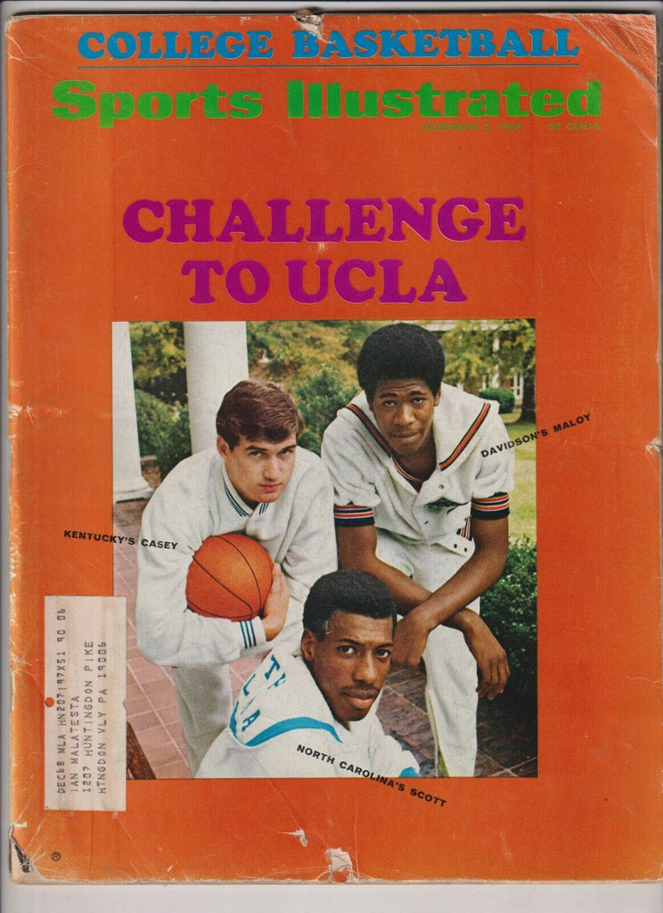 Sports Illustrated Mag UCLA College Basketball December 2 1968 021020nonr