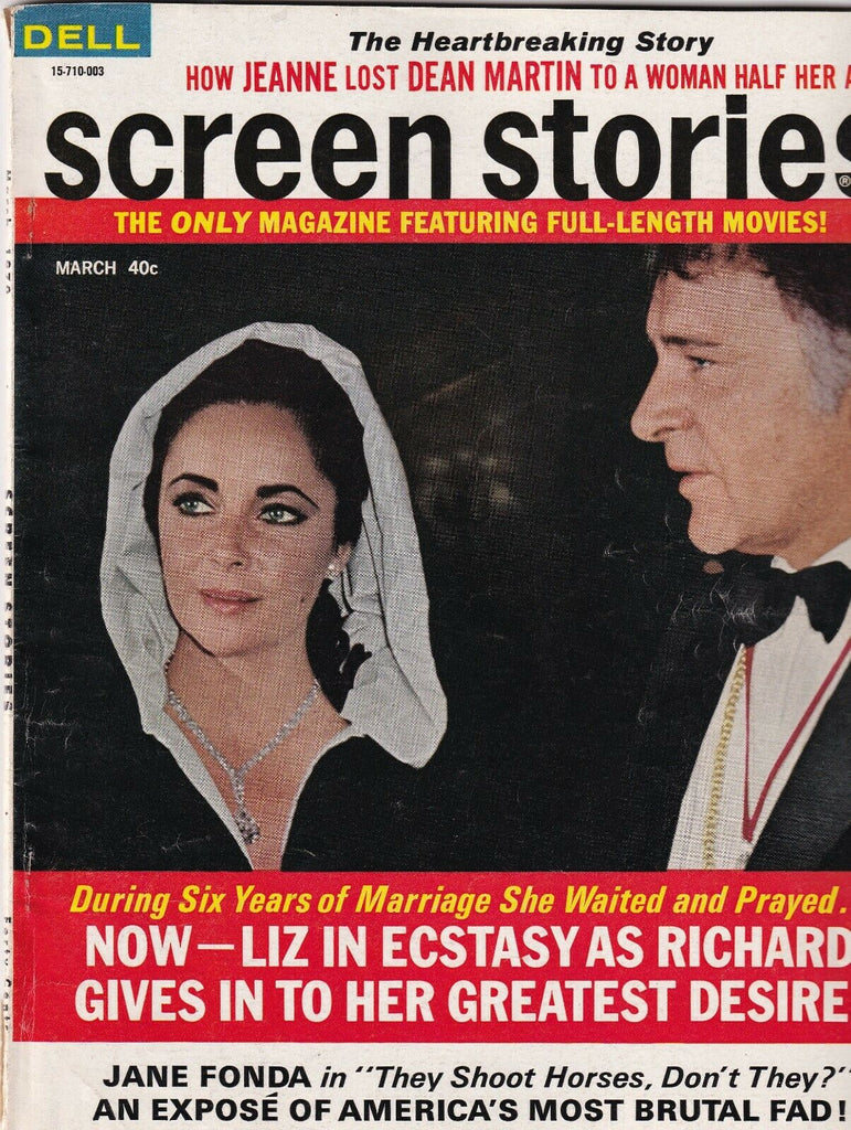 Screen Stories Mag Liz Taylor Jane Fonda Frank Sinatra March 1970 062919nonr