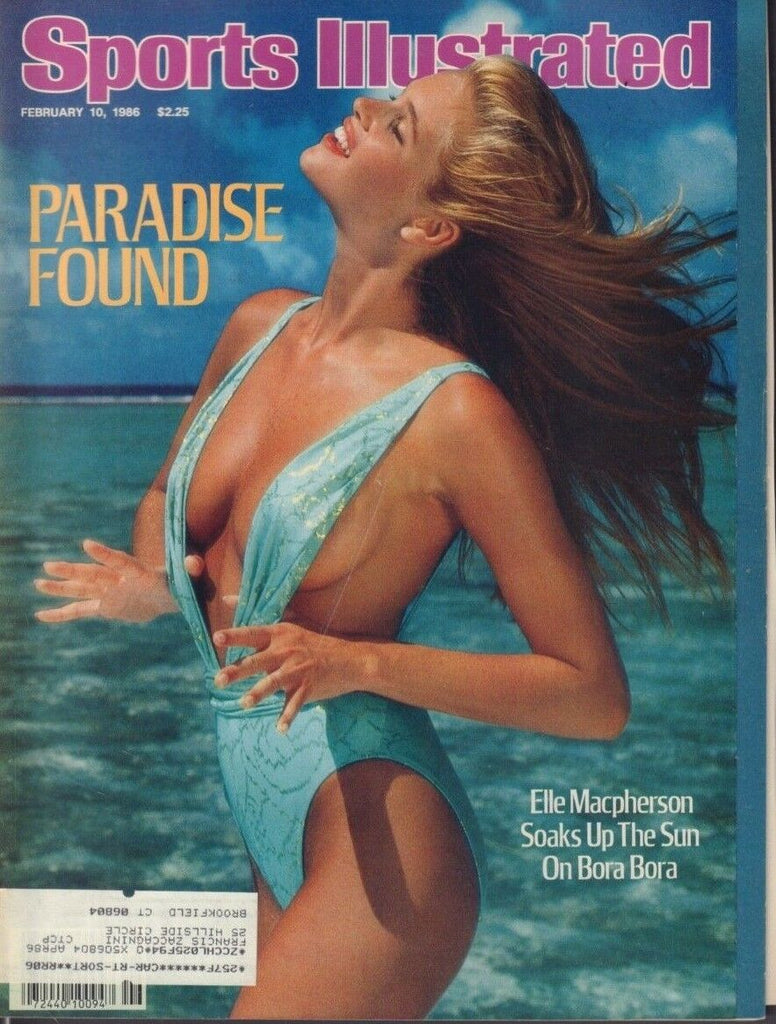 Sports Illustrated February 10 1986 Elle Macpherson Kelly Emberg w/ML 121218DBE