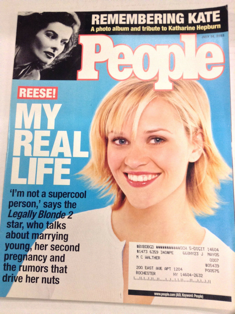 People Magazine Reese Witherspoon July 14, 2003 050417nonr