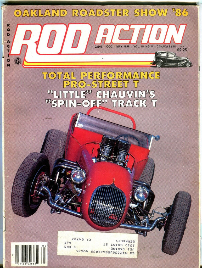 Rod Action Magazine May 1986 Chauvin's Track T EX w/ML 031717nonjhe