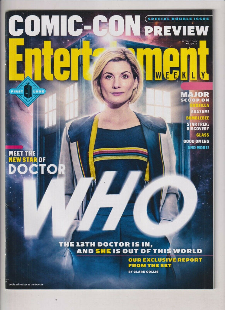 Entertainment Weekly Mag Doctor Who The 13th Doctor Jul 20, 2018 031620nonr