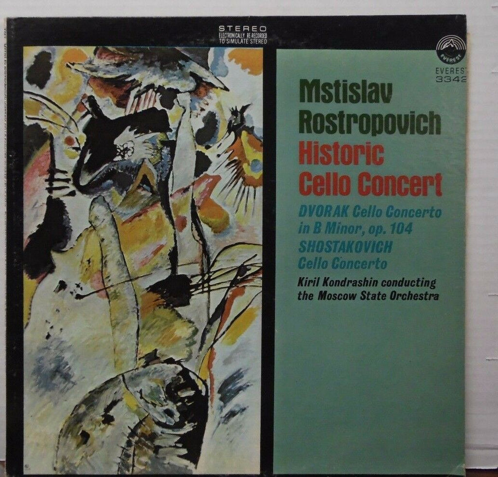 Mstislav Rostropovich Historic Cello Concert 33RPM SDBR 3342 092416LLE #2