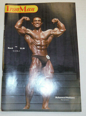 Ironman Magazine Mohammed Makkawy March 1985 111414R
