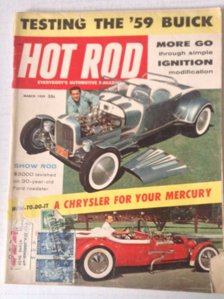 Hot Rod Magazine Chrysler For Your Mercury March 1959 042517nonrh