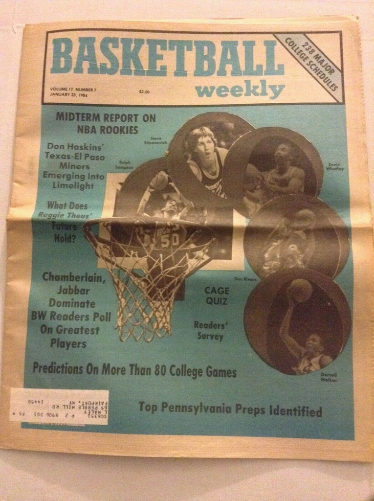 Basketball Weekly Darrell Walker Steve Stipanovich January 23, 1984 091119nonrh
