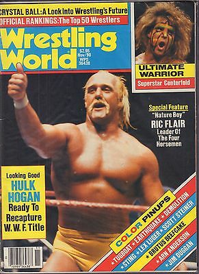 Wrestling World November 1990 Hulk Hogan, Ric Flair VG 050416DBE