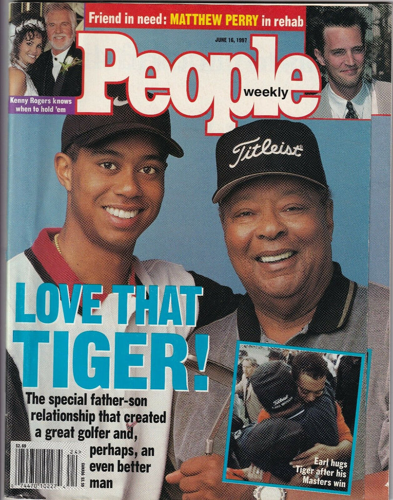 People Weekly Tiger Woods & Earl Woods June 16, 1997 052219nonr