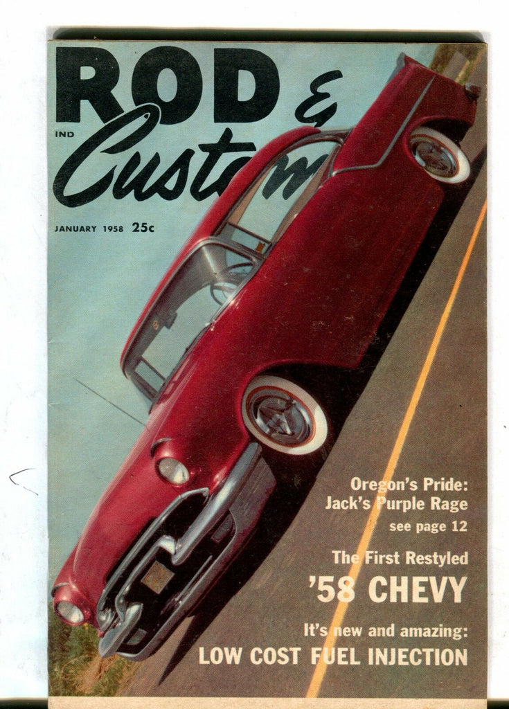 Rod & Custom Magazine January 1958 '58 Chevy EX 042517nonjhe