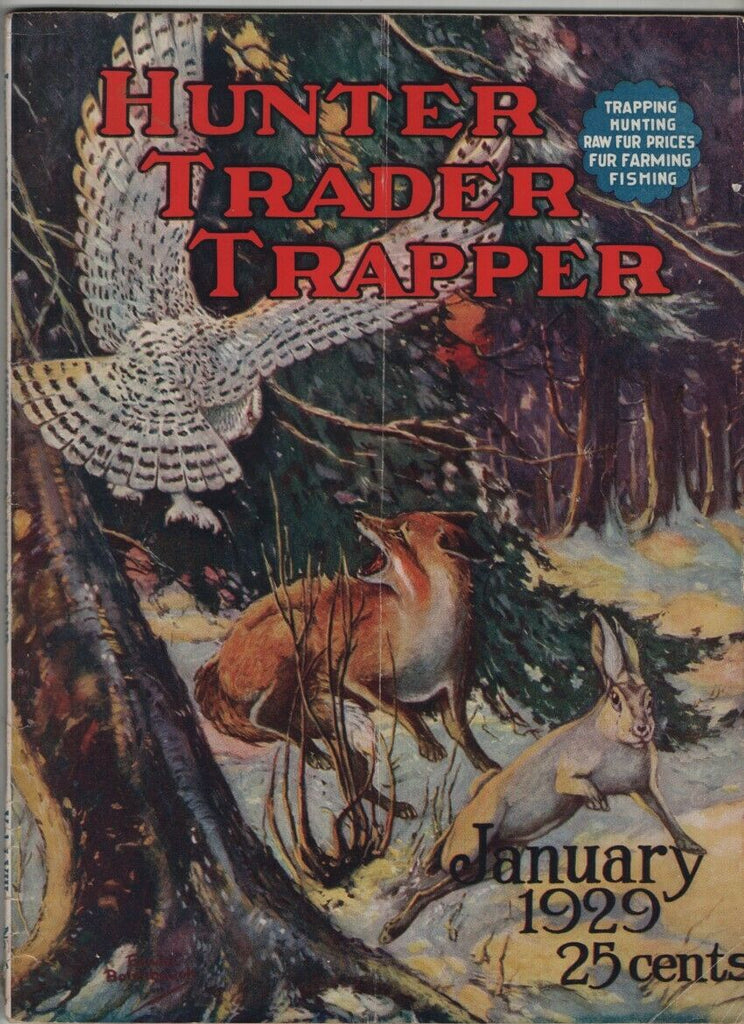 Hunter Trader Trapper Mag Charles Davis Snake Hunter January 1929 021021nonr