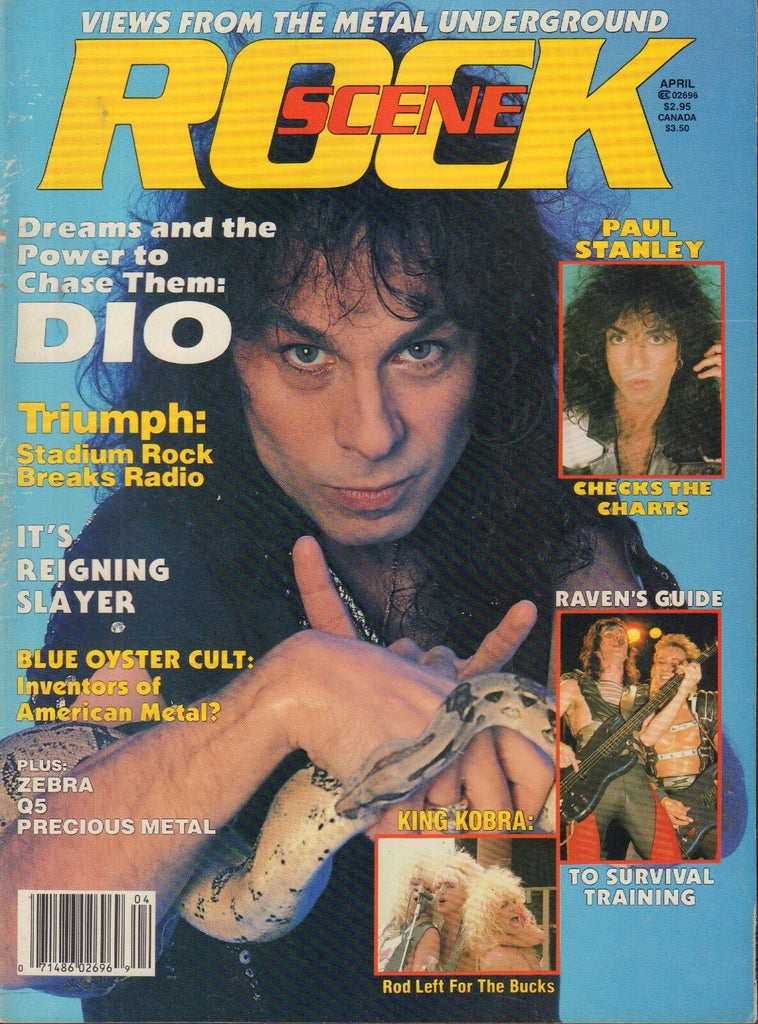 Rock Scene April 1987 Dio, Paul Stanley 032917nonDBE2