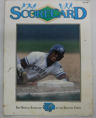 Blue Jays Scorecard Magazine 1989 072815R