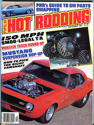 Popular Hot Rodding Magazine September 1984 Mustang Suspension EX 021916jhe