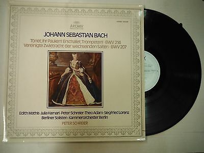 33 RPM Vinyl Mahler Johann Sebastian Bach Tonet, ihr Pauken! 2533401 112614KME