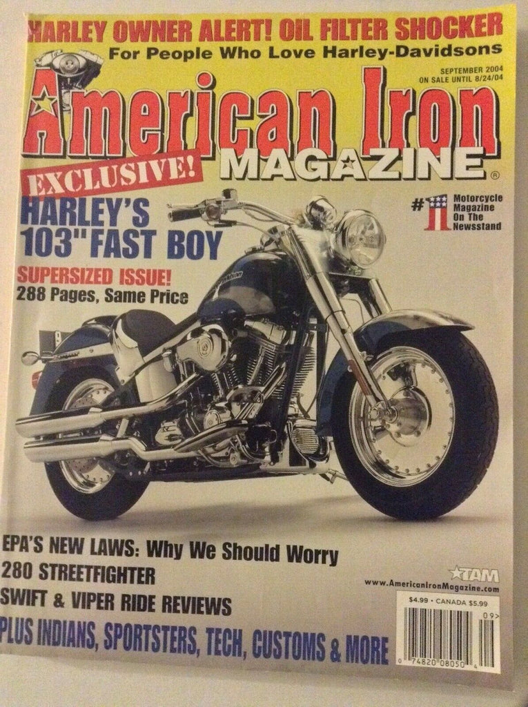 American Iron Magazine Harley's Fast Boy EPA's Laws September 2004 052019nonrh