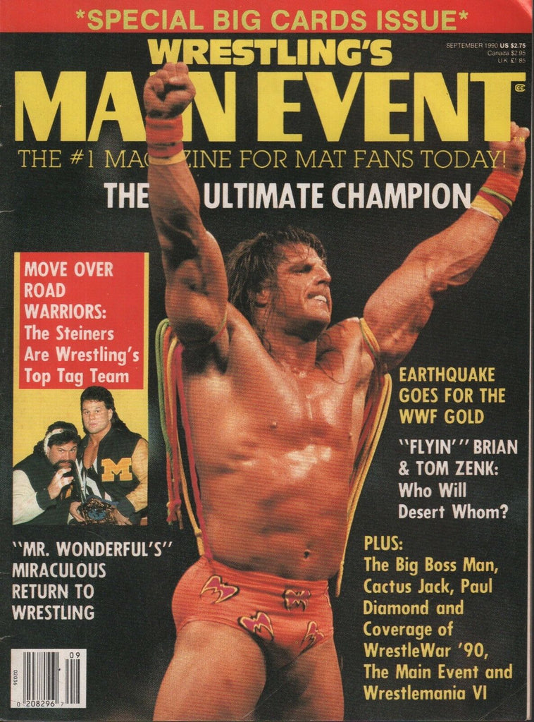 Wrestling Main Event September 1990 The Ultimate Warrior Steiners 041018DBE2