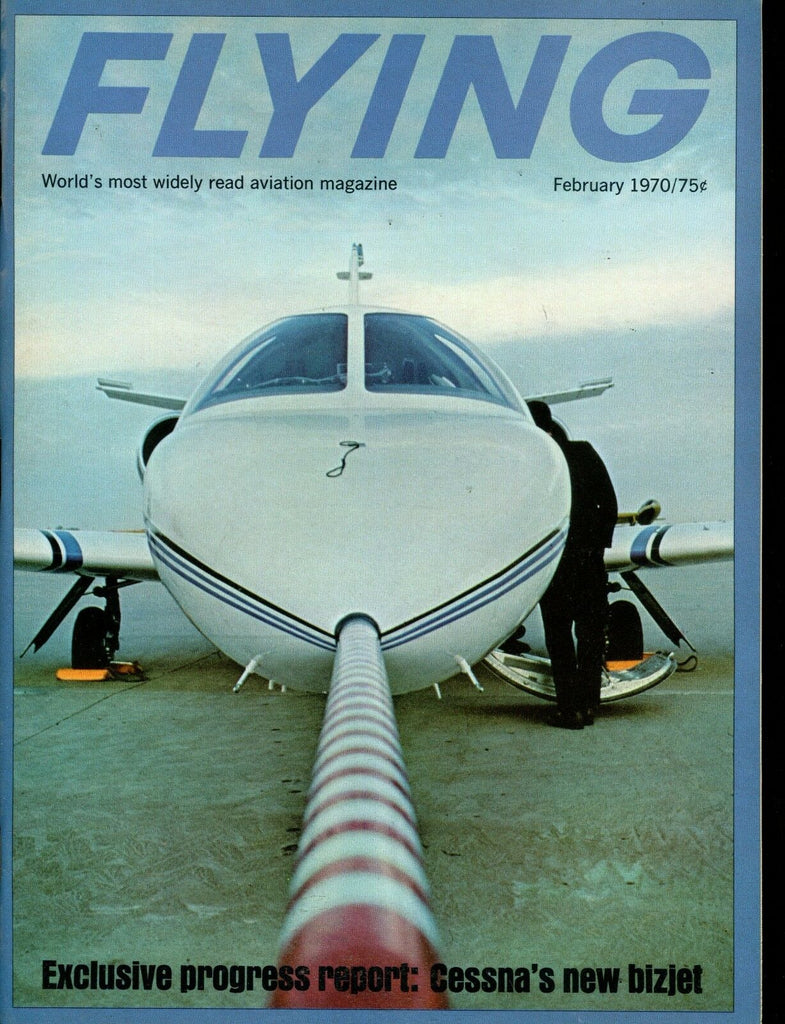 Flying Magazine February 1970 Cessna's New BizJet EX No ML 112916jhe