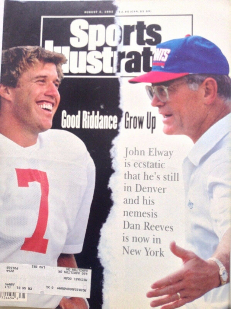 Sports Illustrated Magazine John Elway Dan Reeves August 2, 1993 091417nonrh3
